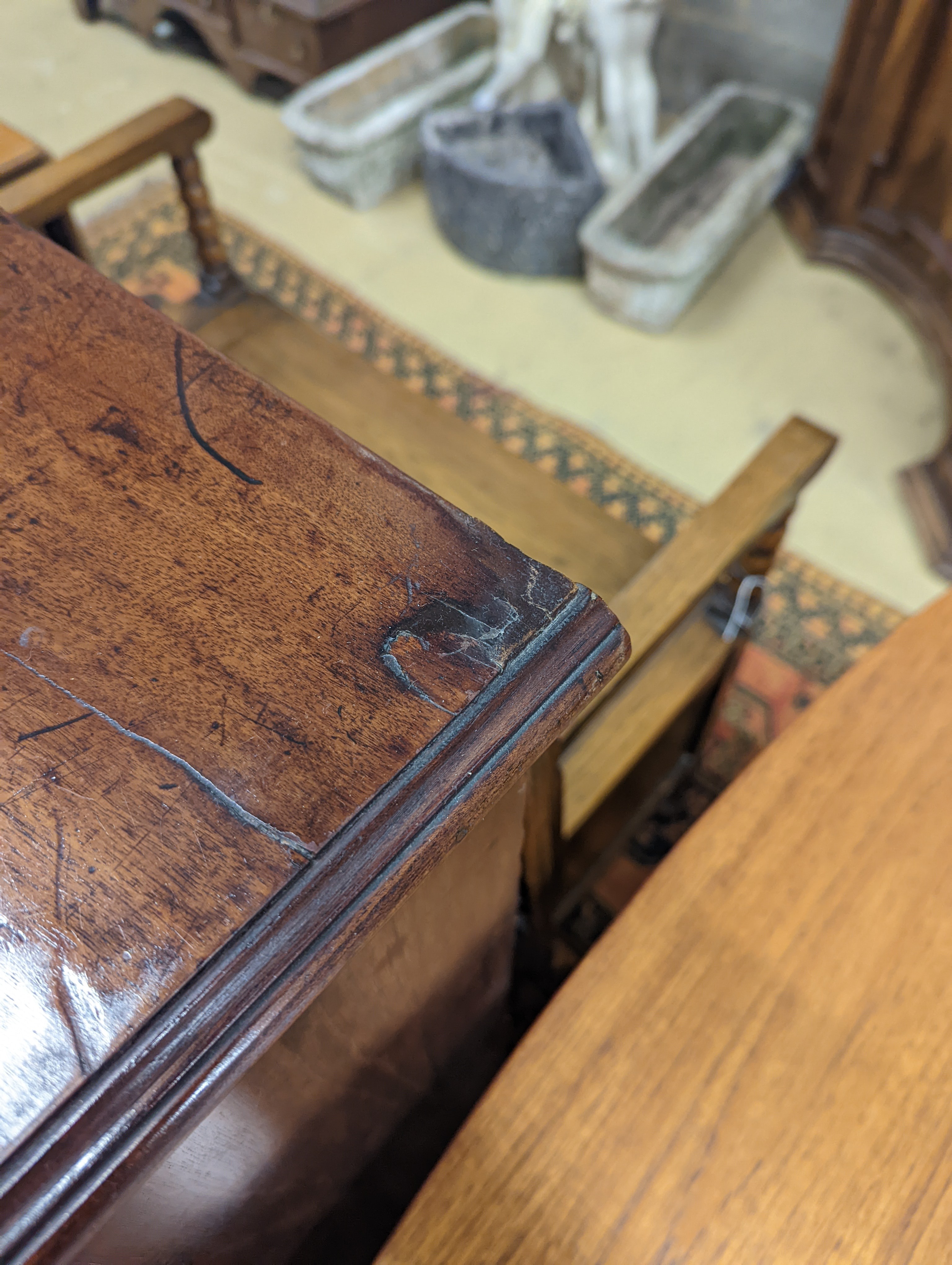 A George IV mahogany chest, width 100cm, depth 50cm, height 104cm